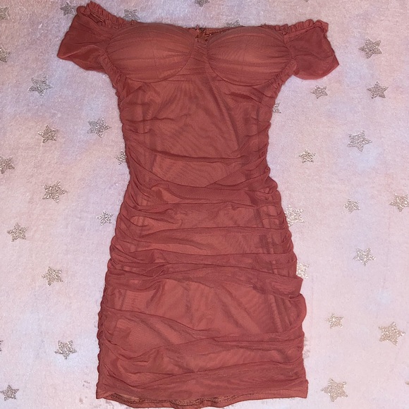 Windsor Stunning Sweetheart Pink Mesh Mini Dress - Picture 3 of 12